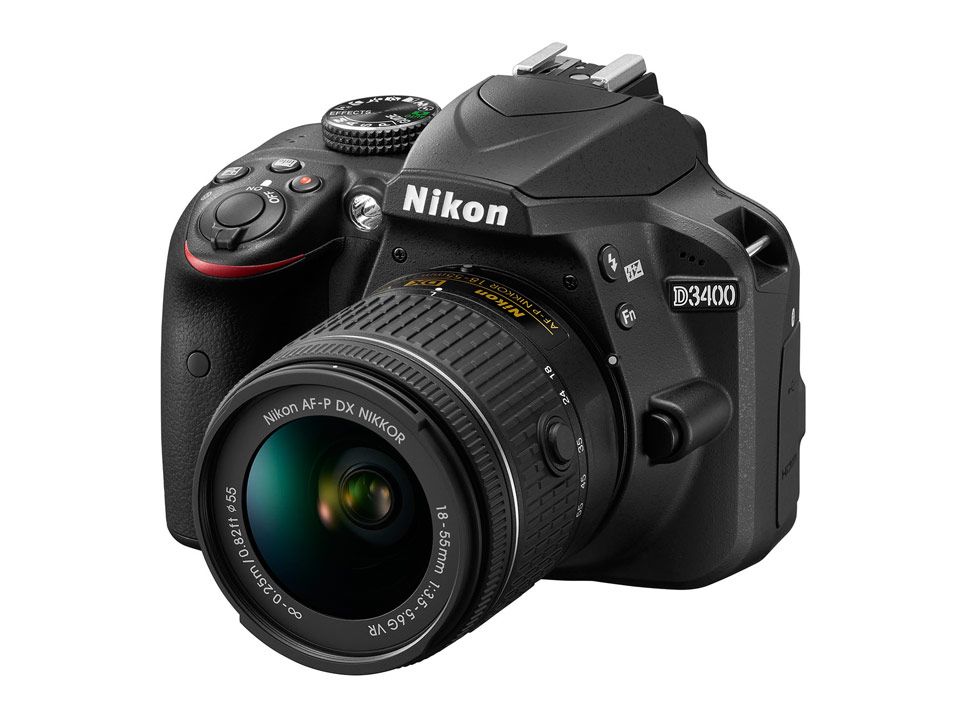 ニコン ＜D＞Nikon デジタル一眼レフカメラ D3400・18-55 VR レンズキット(2416万画素/ブラック) D3400LKBK(代引き不可)【送料無料】