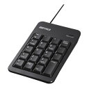 BUFFALO 有線テンキーボード Tabキー付き 簡易パッケージモデル ブラック BSTK100BKZ(代引き不可)(2)