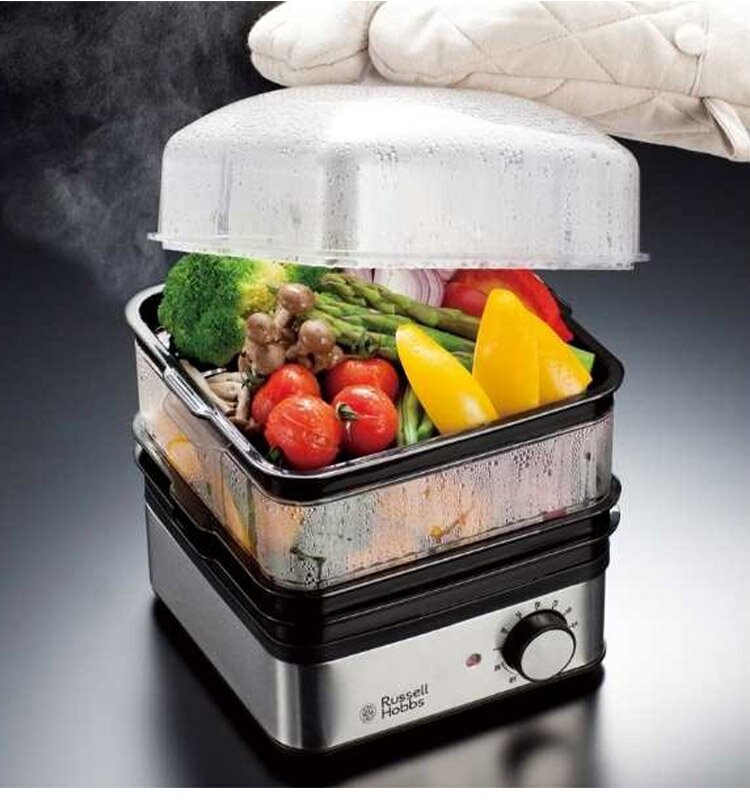 ラッセルホブス ミニスチーマー 7910JP 蒸し器 スチームクッカー 蒸し料理 せいろ セイロ ゆで卵メーカー Russell Hobbs おしゃれ(代引不可)【送料無料】