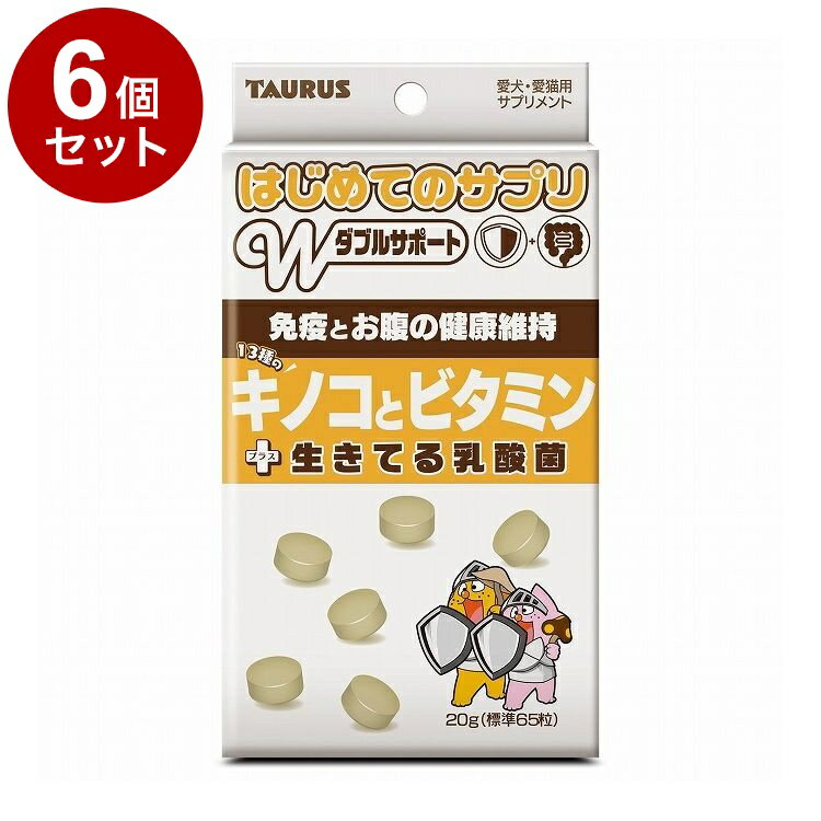 【6個セット】 トーラス はじめてのサプリ キノコとビタミン 20g【送料無料】