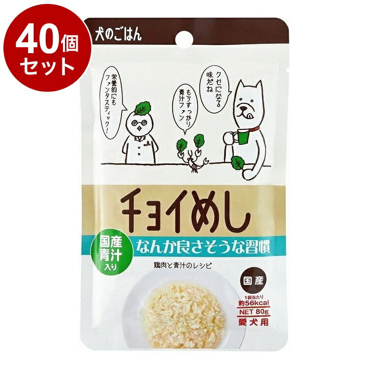 【40個セット】 わんわん チョイめし なんか良さそうな習慣 80g【送料無料】のサムネイル