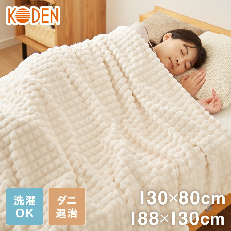 ぽこぽこフランネル 電気敷毛布 電気掛敷毛布 130×80cm 188×130cm 丸洗いOK 冬 あったかグッズ 床冷え..