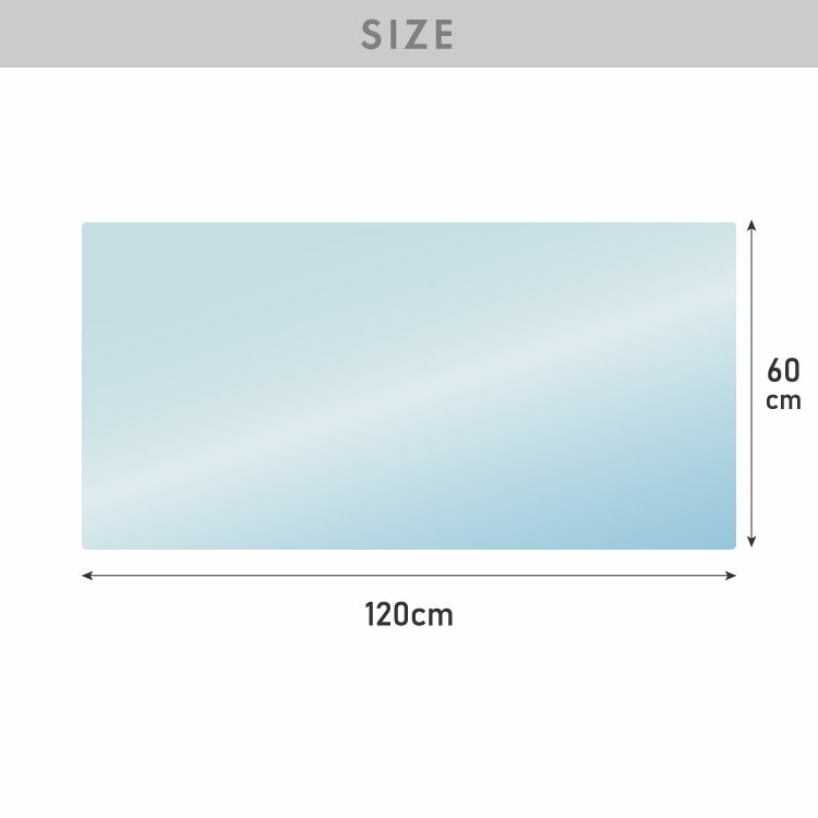 デスクマット 透明 クリア 120×60cm 1.5mm厚 キズ防止 汚れ防止 お手入れ簡単 カットOK べたつかない ソフトタイプ PVC デスクマット クリアデスクマット デスク パソコンデスク マット デスクシート テーブルマット 【送料無料】