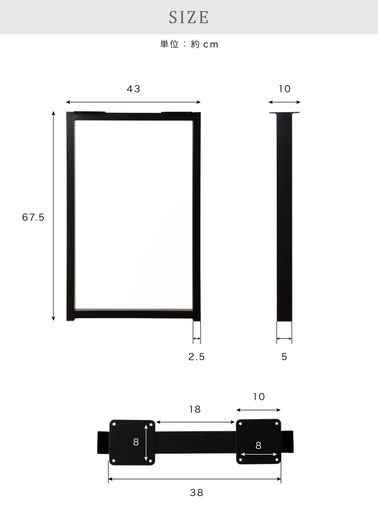 DIY �ơ��֥� �� �ѡ��� 2�ӥ��å� �����˥󥰥ơ��֥� �ͥ���° �ӤΤ� �⤵67.5cm �� �֥�å� Ŵ�� ����ƥ����� ������� ���� �ϥ�ɥᥤ�� 2�ܥ��å� �ơ��֥�� ��������� ��������ӡ�����̵����