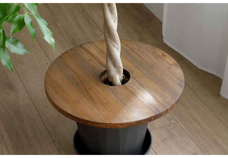 プランツテーブル 直径45cm Jardin Plants Table ミニテーブル 天然木 マホガニー ...