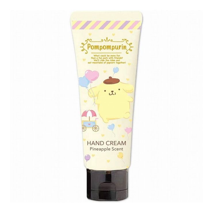 サンタン キャラクターハンドクリーム ポムポムプリン パイナップルの香り 50g