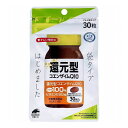 カネカ社製還元型コエンザイムQ10を1日2粒に100mg配合し、更にビタミンEを配合した、栄養機能食品(ビタミンE)です。●持ち運びにも便利な袋タイプです。●ビタミンEは、抗酸化作用により、体内の脂質を酸化から守り、細胞の健康維持を助ける栄養素です。【栄養機能食品(ビタミンE)】【名称】還元型コエンザイムQ10加工食品【原材料】サフラワー油(国内製造)、ゼラチン(豚皮由来)、還元型コエンザイムQ10／グリセリン、ミツロウ、カラメル色素、ビタミンE【栄養成分(2粒(0.86g)当たり)】エネルギー：6.0kcaLたんぱく質：0.23g脂質：0.53g炭水化物：0.07g食塩相当量：0.0002gビタミンE：8.0mg還元型コエンザイムQ10：100mg【基準値に占める割合】栄養素等表示基準値(18歳以上、基準熱量2200kcal)に占める割合：ビタミンE 127％【1日あたりの摂取目安量】2粒【召し上がり方】・栄養機能食品として1日2粒を目安に、水またはぬるま湯と共にお召し上がりください。【保存方法】・高温多湿、直射日光を避けて保存してください。【注意】・開封後はチャックをしっかりと閉めて保管し、お早目にお召し上がりください。・薬を服用中の方、通院中の方、妊娠・授乳中の方は、医師にご相談ください。・体に合わない時は、ご使用をおやめください。・本品は、多量摂取により疾病が治癒したり、より健康が増進するものではありません。一日の摂取目安量を守ってください。・本品は、特定保健用食品と異なり、消費者庁長官による個別審査を受けたものではありません。・食生活は、主食、主菜、副菜を基本に、食事のバランスを。個装サイズ：90X150X15mm個装重量：約18g内容量：12.9g(430mg×30粒)(1粒中内容量270mg)ケースサイズ：11X11X23cmケース重量：約1kg製造国：日本【発売元：株式会社ユニマットリケン】【賞味期限】別途パッケージに記載【特長】サプリメント※メーカーの都合によりパッケージ、内容等が変更される場合がございます。当店はメーカーコード（JANコード）で管理をしている為それに伴う返品、返金等の対応は受け付けておりませんのでご了承の上お買い求めください。【送料について】北海道、沖縄、離島は送料を頂きます。