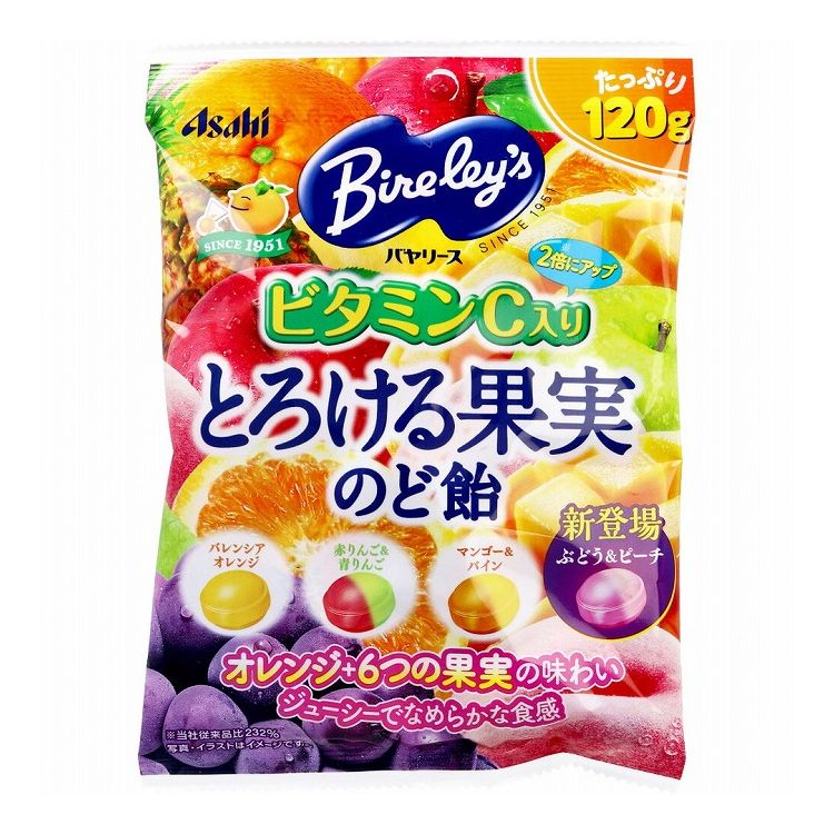 バヤリース とろける果実 のど飴 120g入