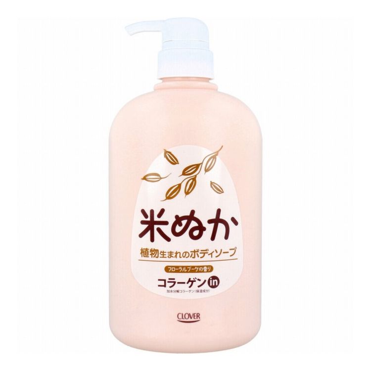 ナチュラルボディソープ 米ぬか ブローラルブーケの香り 800mL ボディソープ スキンケア