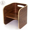 HOPPl コロコロチェア ブラックウォルナット キッズチェア ロータイプ ローチェア コンパクト イス 木製 木目調 低ホルム おしゃれ 北欧(代引不可)【送...