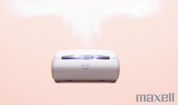 マクセル お風呂用 水素生成器 水素 充電トレイ付き 白 ホワイト バスタイム 水素...