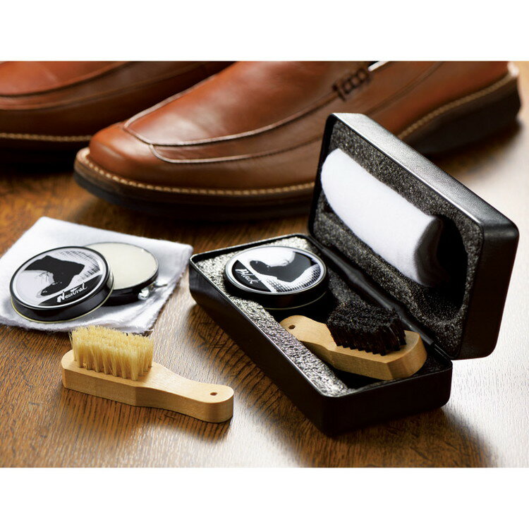 靴磨きセット 角 4209199 日用雑貨(代引不可)【送料無料】