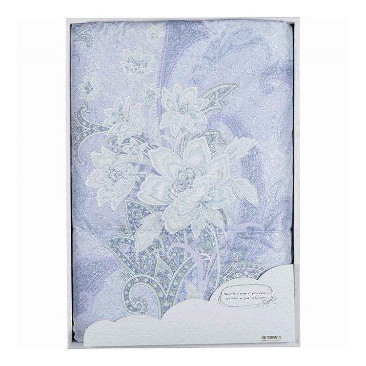 羽毛肌掛けふとん 西川 11318914B ブルー(代引不可)【送料無料】