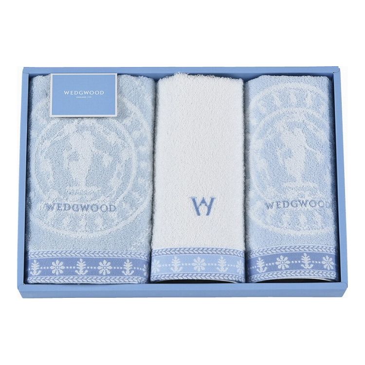 ウェッジウッド ジャスパー フェイスタオル&ウォッシュタオル2P