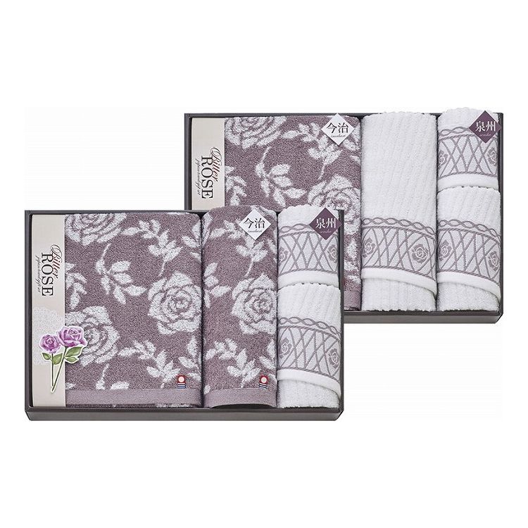 今治&泉州 ビターローズ タオルセット ISB581000(代引不可)【送料無料】
