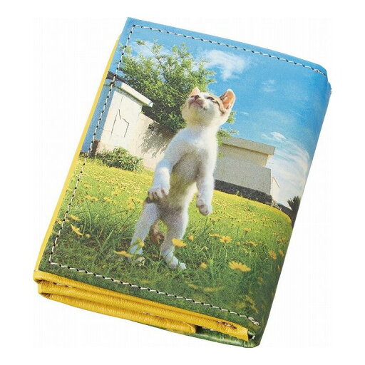 立ち猫 希望の立ち猫 三つ折れコンパクト財布 TW2151(代引不可)【送料無料】 立ち猫 希望の立ち猫 三つ折れコンパクト財布 TW2151(代引不可)【送料無料】