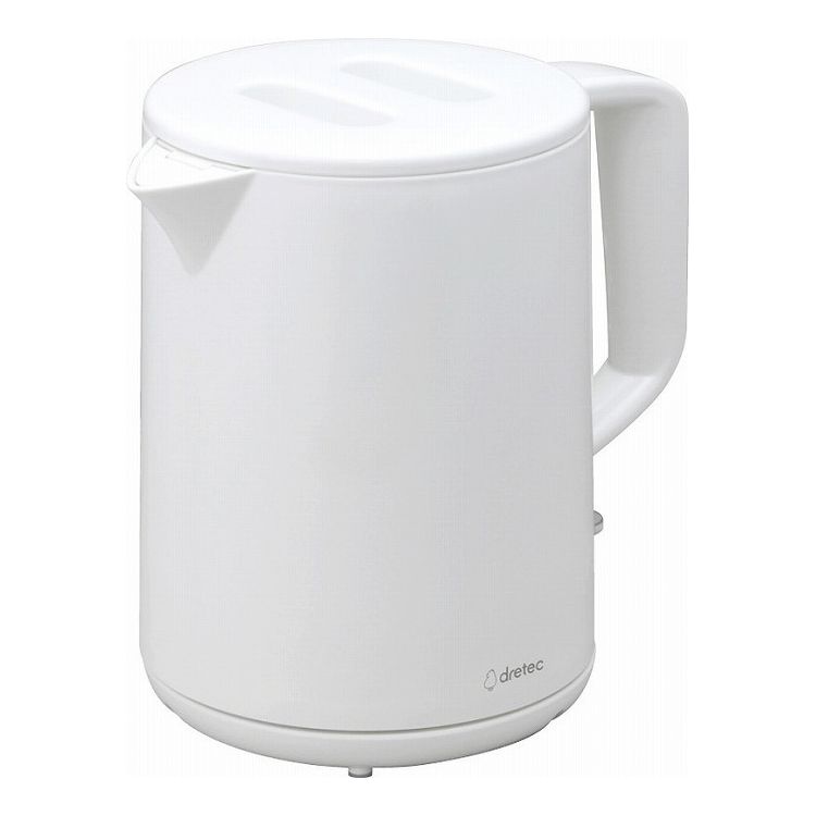 ドリテック 電気ケトル「タルボ」1L PO-360WT【商品説明】・ お手入れがカンタンな取り外せるフタ ・ シンプル機能：ON/OFFスイッチのみのシンプルな機能。沸騰後は自動で電源オフ・ 衛生的：ほこり等の侵入を防ぐ注ぎ口カバー付。取り外し可能です。・ 安全機能：空焚きを検知すると自動で電源がオフになる安全機能付き。・ コードの長さを細かく調整できる給電スタンド ポリプロピレン ★コードの長さ：1.2m　★消費電力：900W 原産国中国 【代引きについて】こちらの商品は、代引きでの出荷は受け付けておりません。【送料について】北海道、沖縄、離島は送料を頂きます。