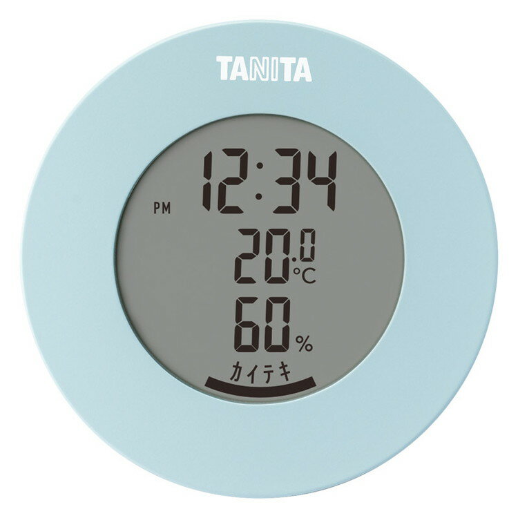 デジタル温湿度計 タニタ 温湿時計 TT-585-BL(代引不可)【送料無料】