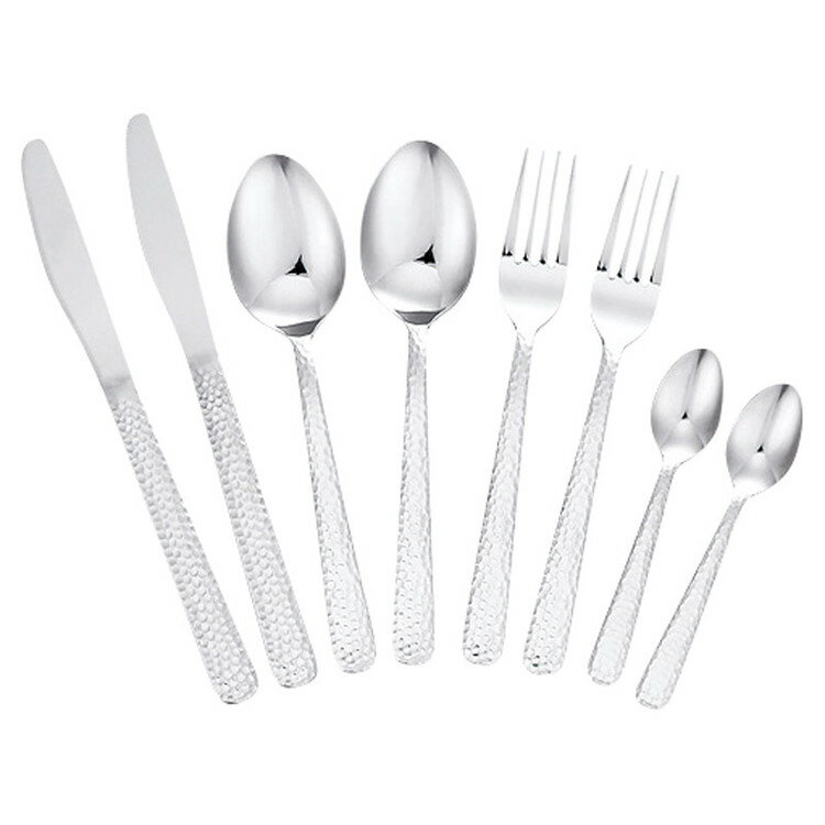 鎚目カトラリー8点セット 燕匠一 金属食器 170-414(代引不可)【送料無料】