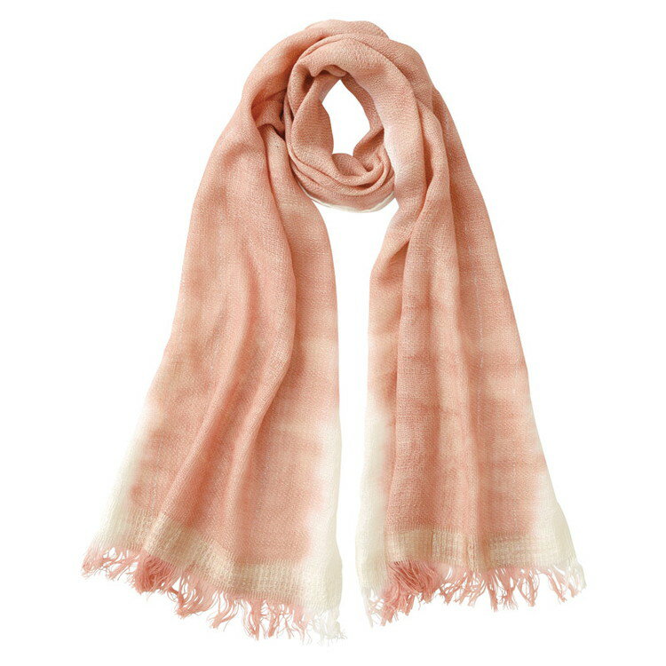 あやめ織シルクミックスコットンマフラー スカーフ KSU05090PK(代引不可)【送料無料】