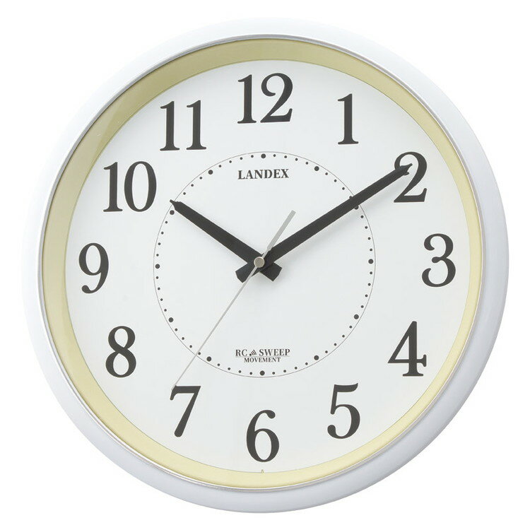 電波受信OFF機能が付いた電波掛時計。シンプルデザインで部屋を選びません。連続秒針・夜間秒針停止（PM10時からAM6時）・受信OFF機能・連続秒針。単3乾電池1本使用（別売）。HIPS径32×4.5cm電波時計 【代引きについて】こちらの...