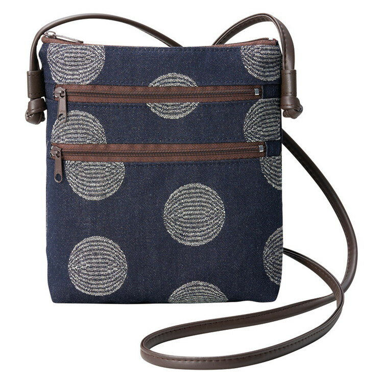 岡山県井原産デニムポシェット レーヌネイビー バッグ MLM-5000NV(代引不可)【送料無料】