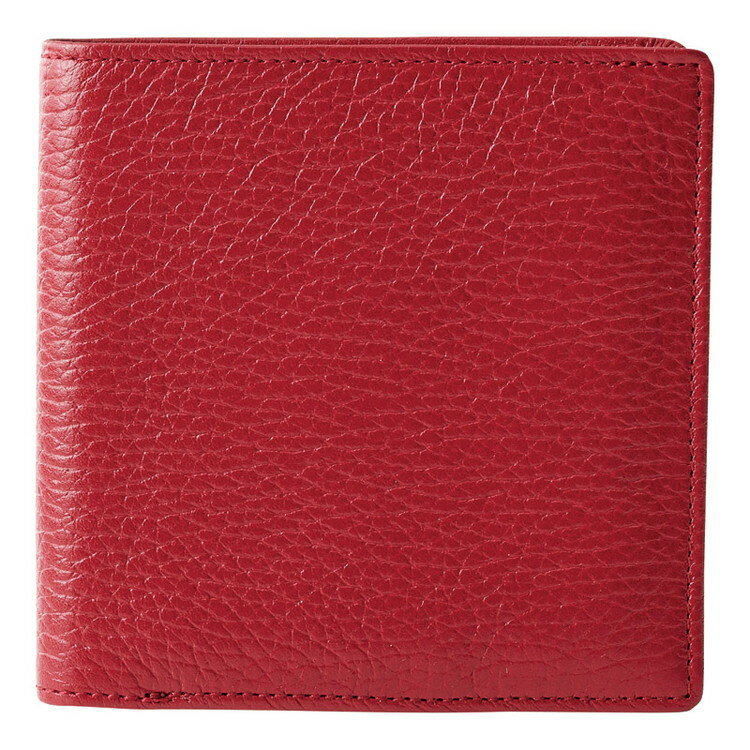 日本製牛革手作り2つ折れ財布 良品工房 財布 B1110-204RE(代引不可)【送料無料】