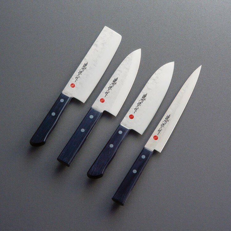 古流梨地包丁4点セット 濃州孫六作 包丁 200K(代引不可)【送料無料】