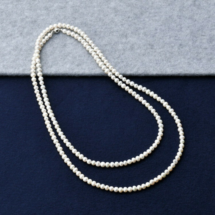 Pearl White - パールロングネックレス パール・パール・コウベ 宝石 FWLN120-6-3(代引不可)【送料無料】