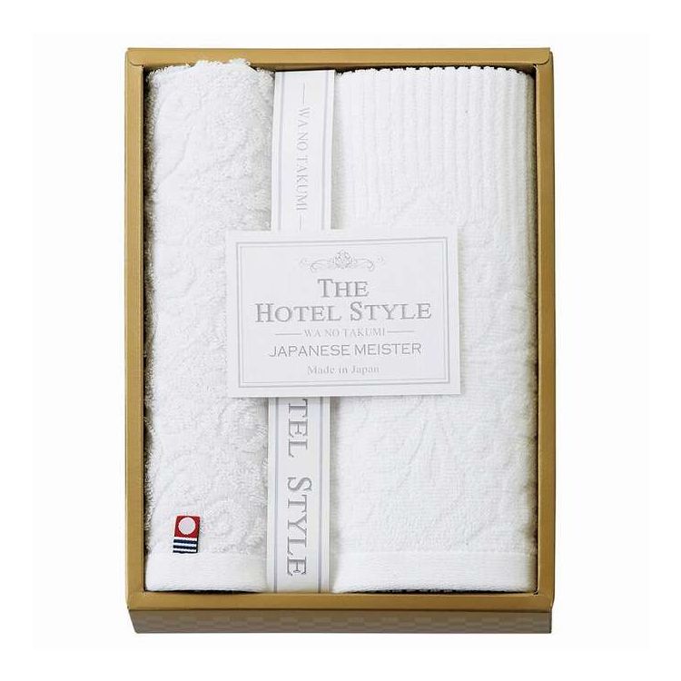 今治タオル×泉州タオル本格的ホテルスタイルタオルセット日本製【セット内容】-サイズ：泉州フェイスタオル:約33×85cm、今治ウォッシュタオル:33×35cm重量/容量：-箱サイズ：24.7×18.2×5cm材質：綿100%【代引きについて...