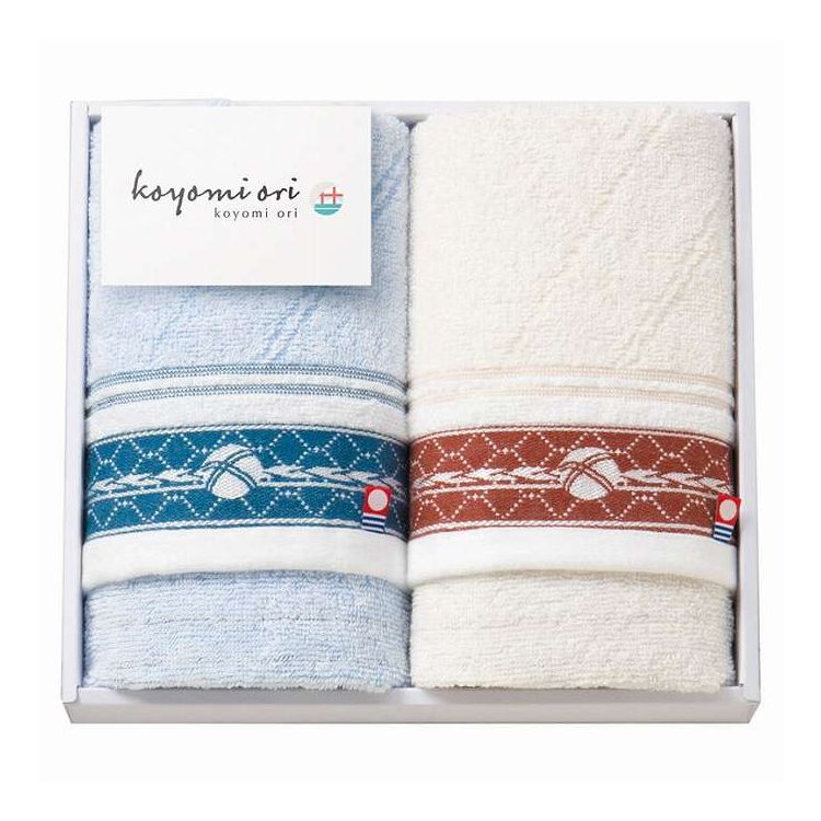 フェイスタオル2P koyomi ori KOY-2508 ギフト プレゼント(代引不可)