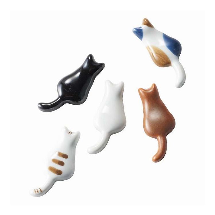 ネコ 箸置揃 波佐見焼 10519 ギフト プレゼント(代引不可)