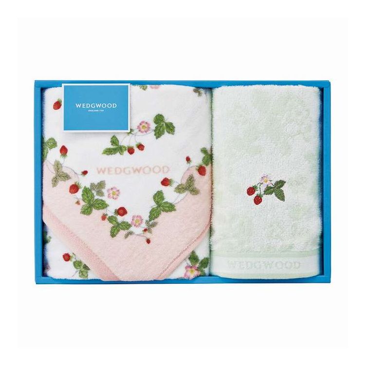 フェイスタオル&ウォッシュタオル ワイルドストロベリー ウェッジウッド ピンク TT84155656P/G ギフト プレゼント(代引不可)