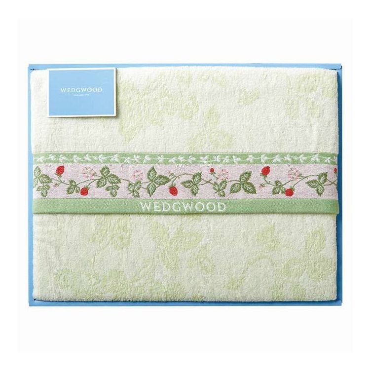 タオルケット ワイルドストロベリー ウェッジウッド グリーン FR83600050P/G ギフト プレゼント(代引不可)【送料無料】