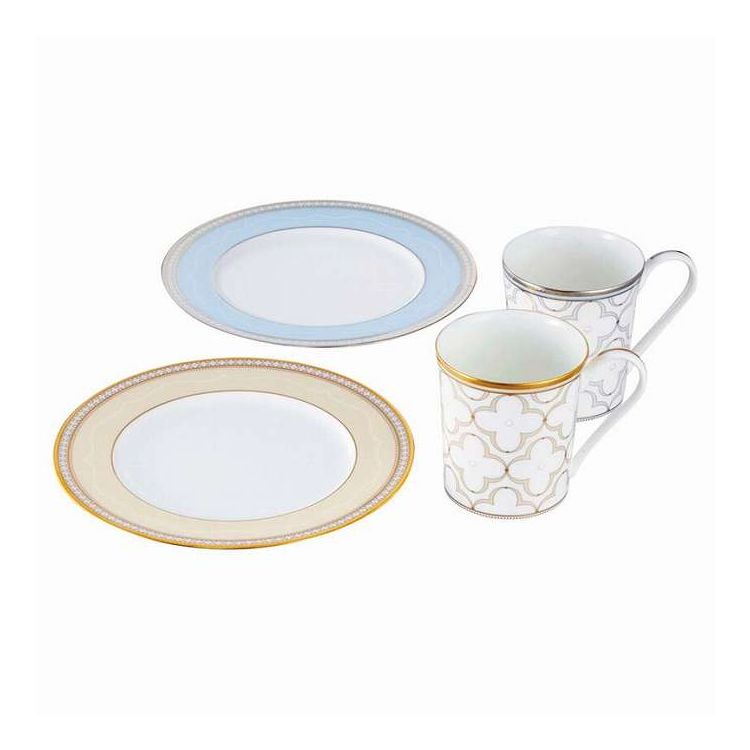 モーニングペアセット トレフォリオゴールド&プラチナ ノリタケ 4945-57L/M9722 ギフト プレゼント(代引不可)【送料無料】