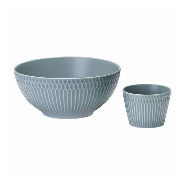 爽麺セット さざなみ ブルーグレー ODA05-3053A/B ギフト プレゼント(代引不可)