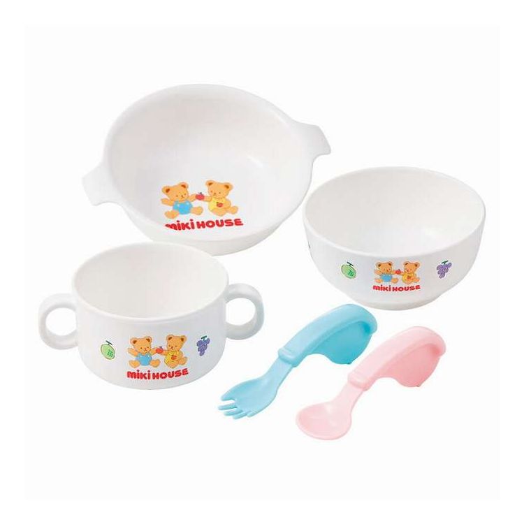 テーブルウェアセット ミキハウス 46-7152-689 ギフト プレゼント(代引不可)【送料無料】