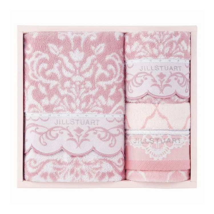 『CUTE×PRETTY×SEXY』をキーワードに世界中の女性たちから圧倒的な支持を受けるブランド「JILLSTUART」。そんな女性らしくSWEETな世界観を表現したタオルコレクションを提案いたします。【セット内容】バスタオル（60×12...