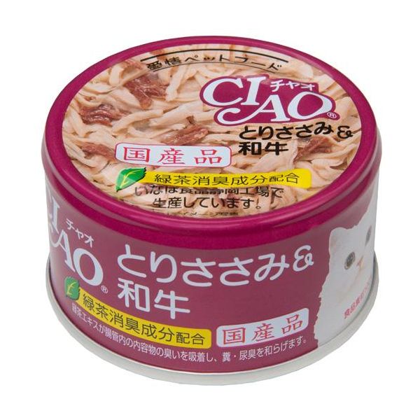 Ciao - いなばペットフード チャオ とりささみ&和牛 85g C-33