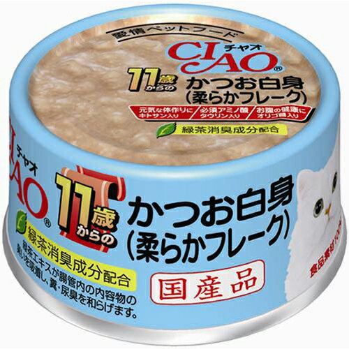 Other Wet Food - いなばペットフード チャオ11歳 かつお白身 75g M-42