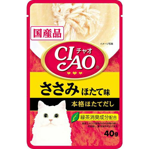 Premium - いなばペットフード CIAOパウチささみ・ほたて味40g