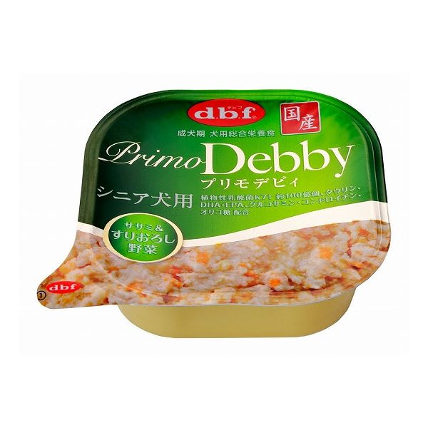 デビフペット プリモデビィ シニア犬用 ササミ&すりおろし野菜 95g 犬 犬用 フード ドッグフード おやつ ペット ペットフード