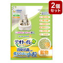 【2個セット】 猫砂 鉱物 ユニチャーム デオトイレ 消臭・抗菌サンド 小粒 3.8L x2 7.6L 慣れやすい システム用 猫トイレ トイレ砂 ねこ砂 ユニ...