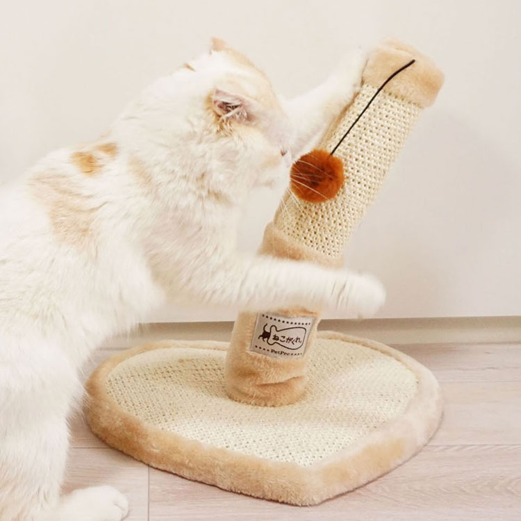 ペットプロ キャットタワー スイング 高さ38cm ねこがくれ 爪とぎ 爪砥ぎ キャットツリー 猫タワー 猫..