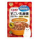 【24個セット】 CIAO すごい乳酸菌クランキー かつお節入り チキン味 200g x24【送料無料】