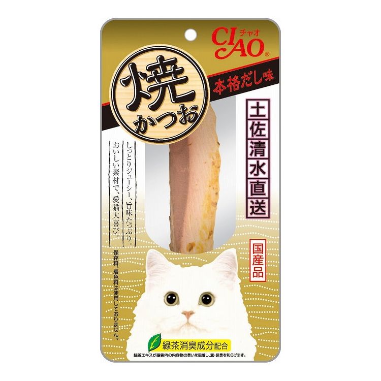 【24個セット】 CIAO 焼かつお 本格だし味 1本 x24【送料無料】