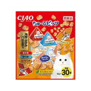 【4個セット】 CIAO ちゅ~るビッツ 海鮮・ささみバラエティ 12g×30袋入 x4【送料無料】