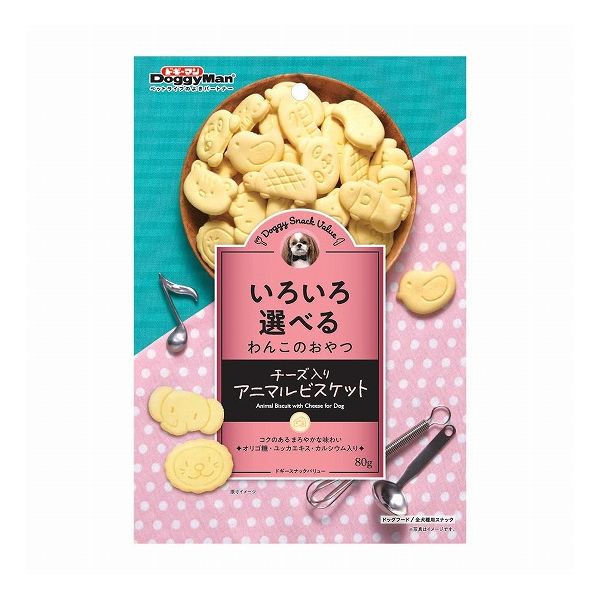 【36個セット】 ドギーマン ドギースナックバリュー チーズ入アニマルビスケット 80g x36【送料無料】