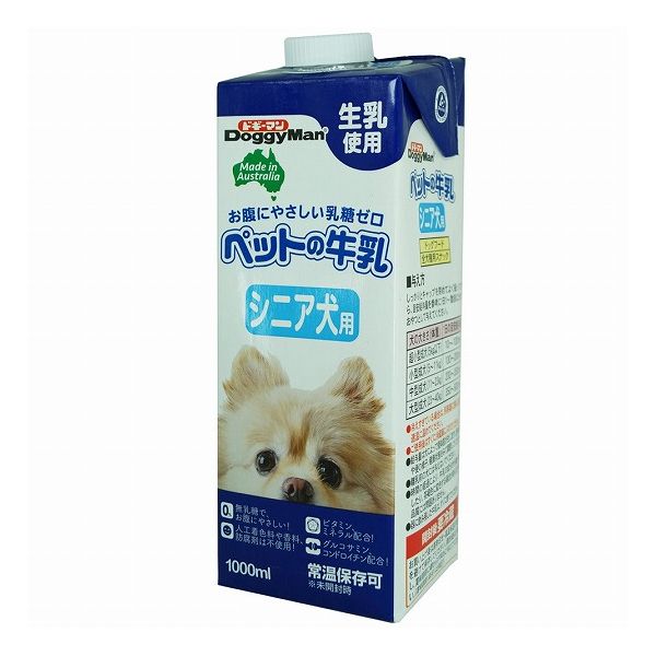 【3個セット】 ドギーマン ペットの牛乳 シニア犬用 1000ml x3【送料無料】 1