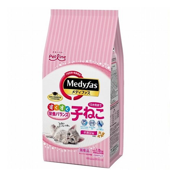 Other Wet Food - 【6個セット】 ペットライン メディファス 子ねこ 12か月まで チキン味 1.5kg (250g×6)【送料無料】
